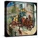 Horse-Drawn Fire Engine, C19th Century-null-Premier Image Canvas