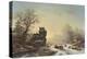 Horse-Drawn Sledge in the Snow-Frederik Marianus Kruseman-Premier Image Canvas