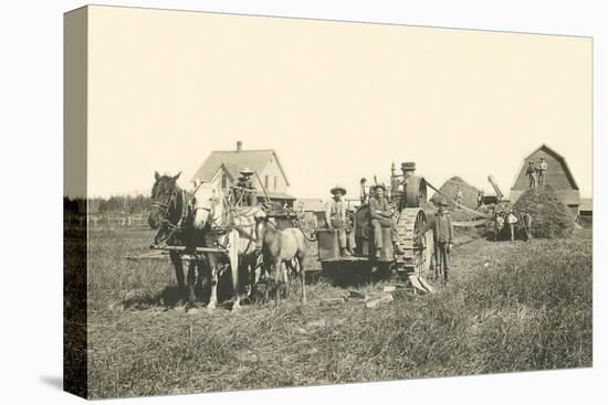 Horse-Drawn Tractor-null-Stretched Canvas