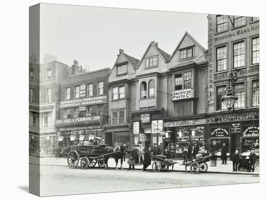 Horse Drawn Vehicles and Barrows in Borough High Street, London, 1904-null-Premier Image Canvas