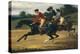 Horse Race-Théodore Géricault-Stretched Canvas