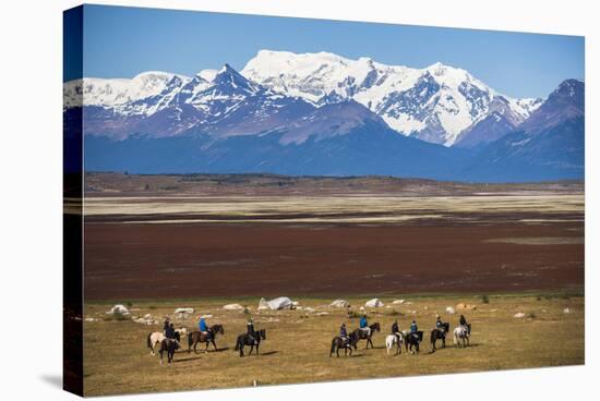 Horse Trek on an Estancia (Farm), El Calafate, Patagonia, Argentina, South America-Matthew Williams-Ellis-Premier Image Canvas