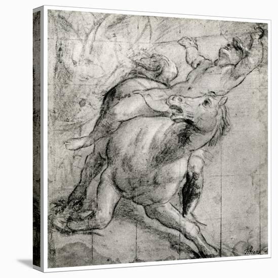 Horseman Falling, C1565-Titian (Tiziano Vecelli)-Premier Image Canvas