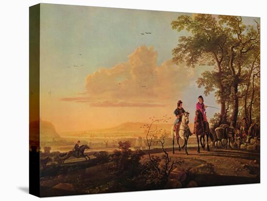 'Horsemen and Herdsmen with Cattle', 1655-1660-Aelbert Cuyp-Premier Image Canvas