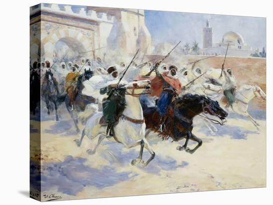 Horsemen Leaving the City-Ulpiano Checa Y Sanz-Premier Image Canvas