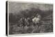 Horses Escaping from a Fire-Adolf Schreyer-Premier Image Canvas