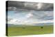 Horses grazing on the Mongolian steppe under a cloudy sky, South Hangay, Mongolia, Central Asia, As-Francesco Vaninetti-Premier Image Canvas