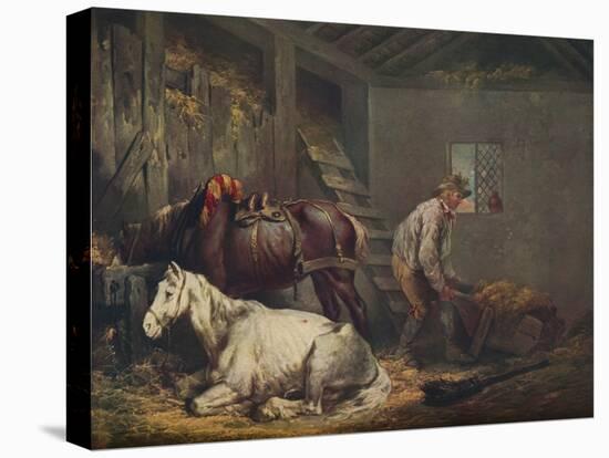 'Horses in a Stable', 1791-George Morland-Premier Image Canvas