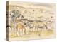 Horses in Landscape (W/C on Paper)-Jules Pascin-Premier Image Canvas