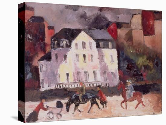 Horses in Paris, 1924-Christopher Wood-Premier Image Canvas