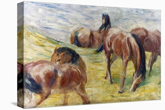 Horses Out to Pasture-Franz Marc-Premier Image Canvas