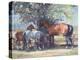 Horses - Summer Flies, 1990-Jennifer Wright-Premier Image Canvas