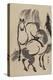 Horses under a Willow Tree.-Shunsen Katsukawa-Stretched Canvas