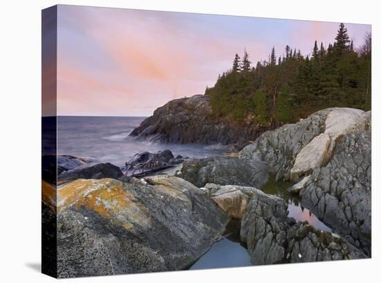 Horseshoe Bay on Lake Superior, Pukaskwa National Park, Thunder Bay, Ontario, Canada-Tim Fitzharris-Stretched Canvas