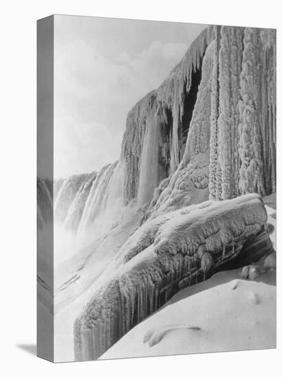 Horseshoe Falls Covered in Ice-Bettmann-Premier Image Canvas