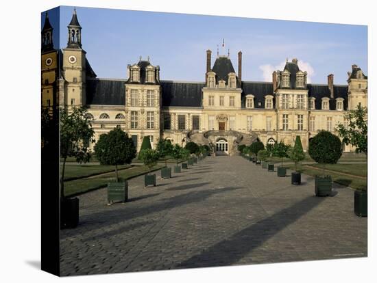Horseshoe Staircase, Chateau of Fontainebleau, Unesco World Heritage Site, Seine-Et-Marne, France-Nedra Westwater-Premier Image Canvas