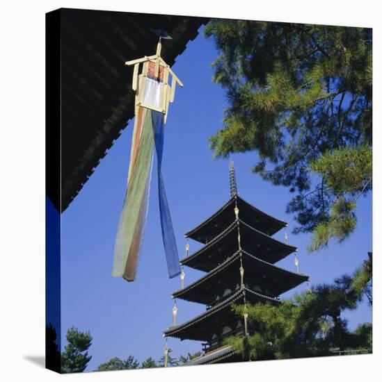 Horyu-Ji Temple Pagoda, Nara, Kansai, Japan-Christopher Rennie-Premier Image Canvas