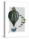 Hot Air Balloon and Birds-Fab Funky-Stretched Canvas