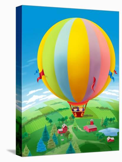 Hot Air Balloon - Humpty Dumpty-Paul Sharpe-Premier Image Canvas