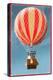 Hot Air Balloon Tours - Vintage Sign-Lantern Press-Stretched Canvas