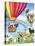 Hot Air Balloon with Dog and Cat-MAKIKO-Premier Image Canvas