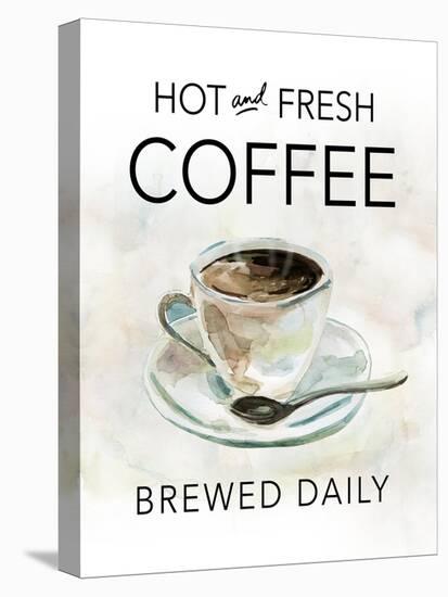 Hot and Fresh Coffee-Carol Robinson-Stretched Canvas