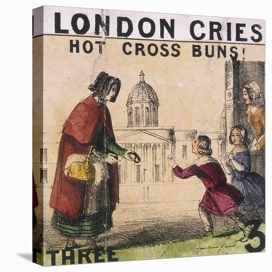Hot Cross Buns!, Cries of London, C1840-TH Jones-Premier Image Canvas