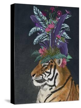 Hot House Tiger 2-Fab Funky-Stretched Canvas