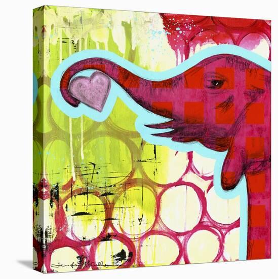 Hot Pink Elephant-Jennifer McCully-Premier Image Canvas