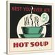 Hot Soup-Retro Series-Stretched Canvas