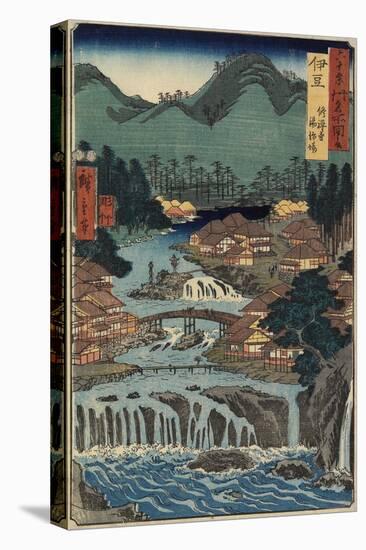 Hot Springs at Shuzenji, Izu Province, August 1853-Utagawa Hiroshige-Premier Image Canvas