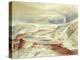 Hot Springs of Gardiner's River, Yellowstone, 1872 (W/C on Paper)-Thomas Moran-Premier Image Canvas