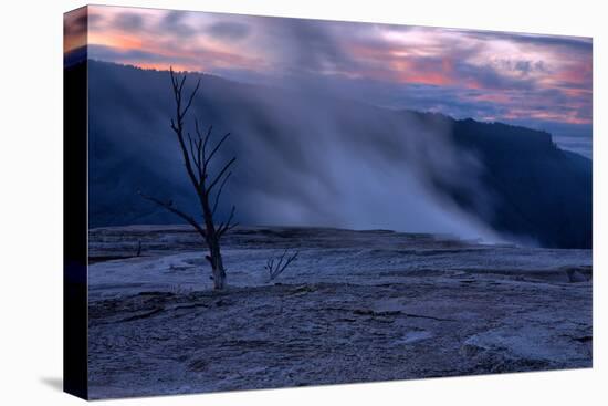 Hot Springs Sunset, Mammoth Hot Springs, Yellowstone, Wyoming-Vincent James-Premier Image Canvas