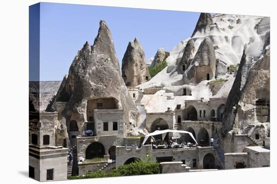 Hotel and Rock Formations, Goreme Town, Cappadocia, Turkey-Matt Freedman-Premier Image Canvas