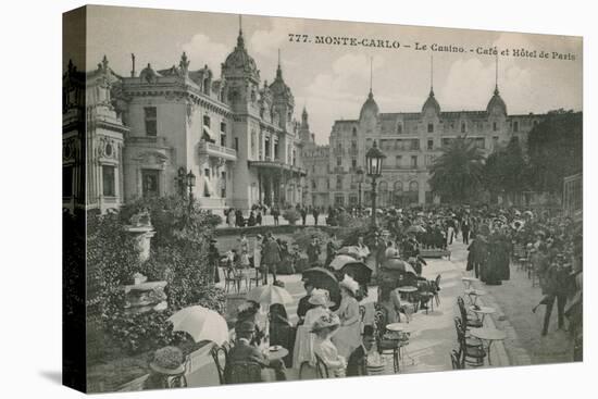 Hotel de Paris Monte-Carlo in Monte Carlo, Monaco, France. Postcard Sent in 1913-French Photographer-Premier Image Canvas