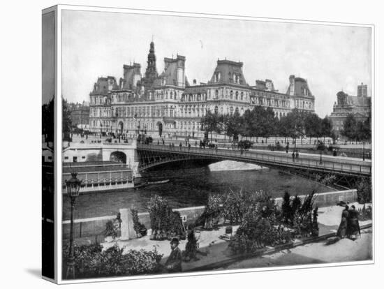 Hotel De Ville, Paris, Late 19th Century-John L Stoddard-Premier Image Canvas