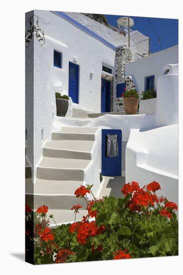 Hotel in Imerovigli, Santorini, Cyclades, Greece-Katja Kreder-Premier Image Canvas