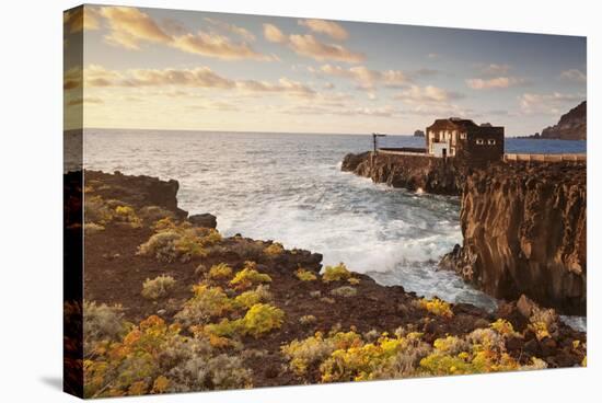 Hotel Punta Grande at Sunset, Las Puntas, El Golfo, Lava Coast, Canary Islands, Spain-Markus Lange-Premier Image Canvas