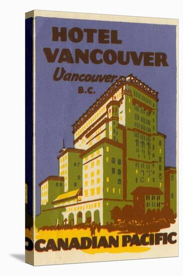 Hotel Vancouver Luggage Label-null-Premier Image Canvas