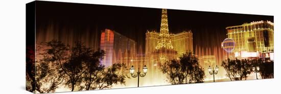 Hotels in a City Lit Up at Night, the Strip, Las Vegas, Nevada, USA-null-Premier Image Canvas