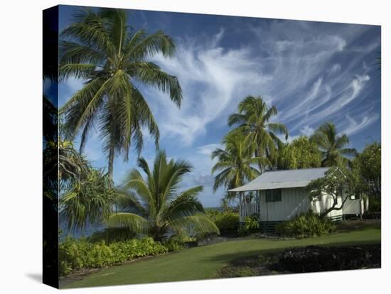 House at Kalahu Point near Hana, Maui, Hawaii, USA-Bruce Behnke-Premier Image Canvas