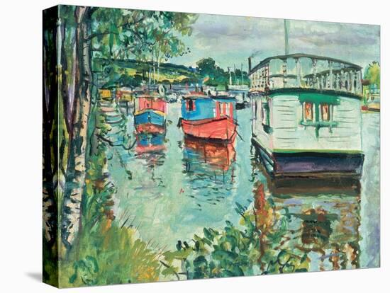 House Boats, Loch Lomond-George Leslie Hunter-Premier Image Canvas