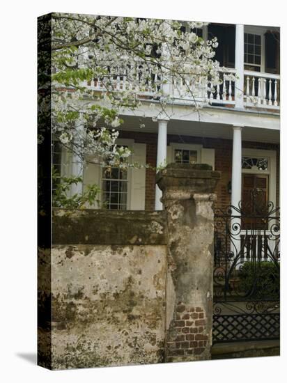 House front with balcony, Charleston, South Carolina, USA-Corey Hilz-Premier Image Canvas