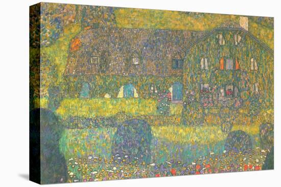 House in Attersee-Gustav Klimt-Stretched Canvas