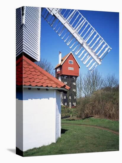 House in the Clouds, with Mill Sail, Thorpeness, Suffolk, England, United Kingdom-David Hunter-Premier Image Canvas
