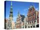 House of Blackheads and St Peters Church, Riga, Latvia-Peter Thompson-Premier Image Canvas