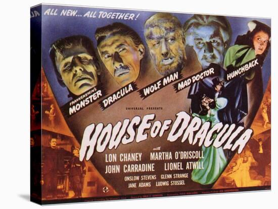 House of Dracula, 1945-null-Stretched Canvas