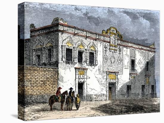 House of Hernando Cortes in Mexico City, Built by Native Labor in the 1500-null-Premier Image Canvas