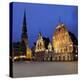 House of the Blackheads at Night, Ratslaukums (Town Hall Square), Riga, Latvia, Baltic States-Gary Cook-Premier Image Canvas