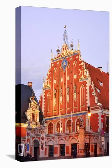 House of the Brotherhood of the Blackheads dating back to 1334, a Unesco World Heritage Site. Riga,-Mauricio Abreu-Premier Image Canvas